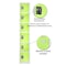 Adiroffice 12 in W, 12 in D, 72 in H, Steel ADI629-206-GRN-2PK - alternate 3